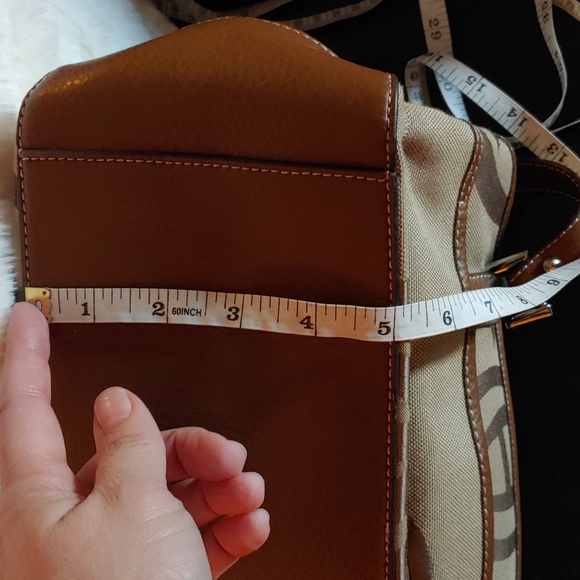 Etienne Aigner Purse, Tan Canvas - Picture 14 of 15